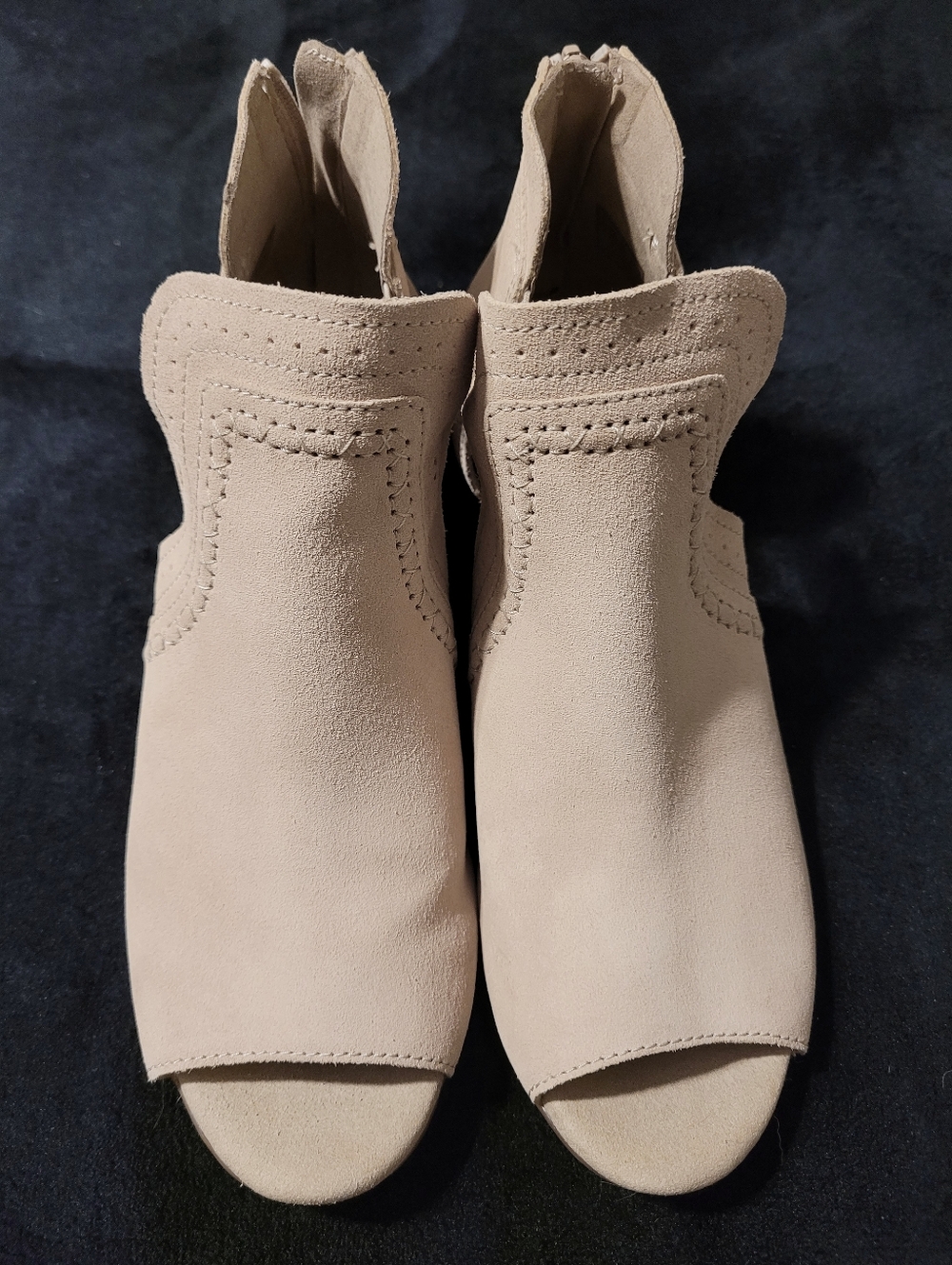 Clarks Women's Open-Toe Suede Booties